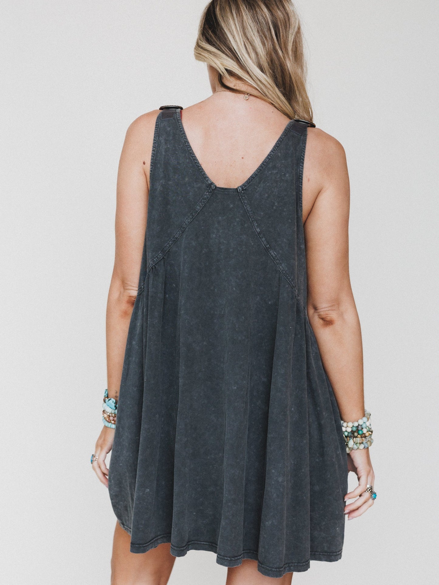 Whisked Away Dress - Charcoal