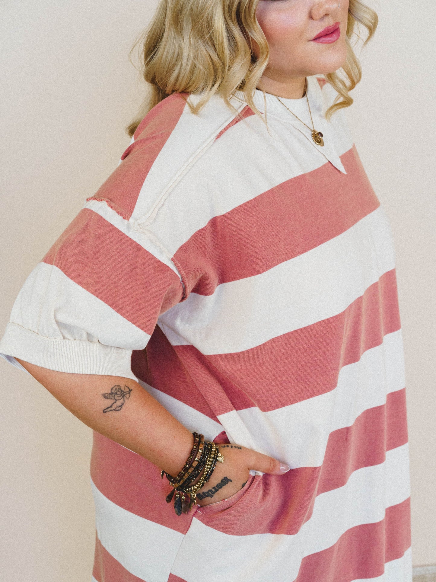 Bright Idea Tee Dress
- Crimson