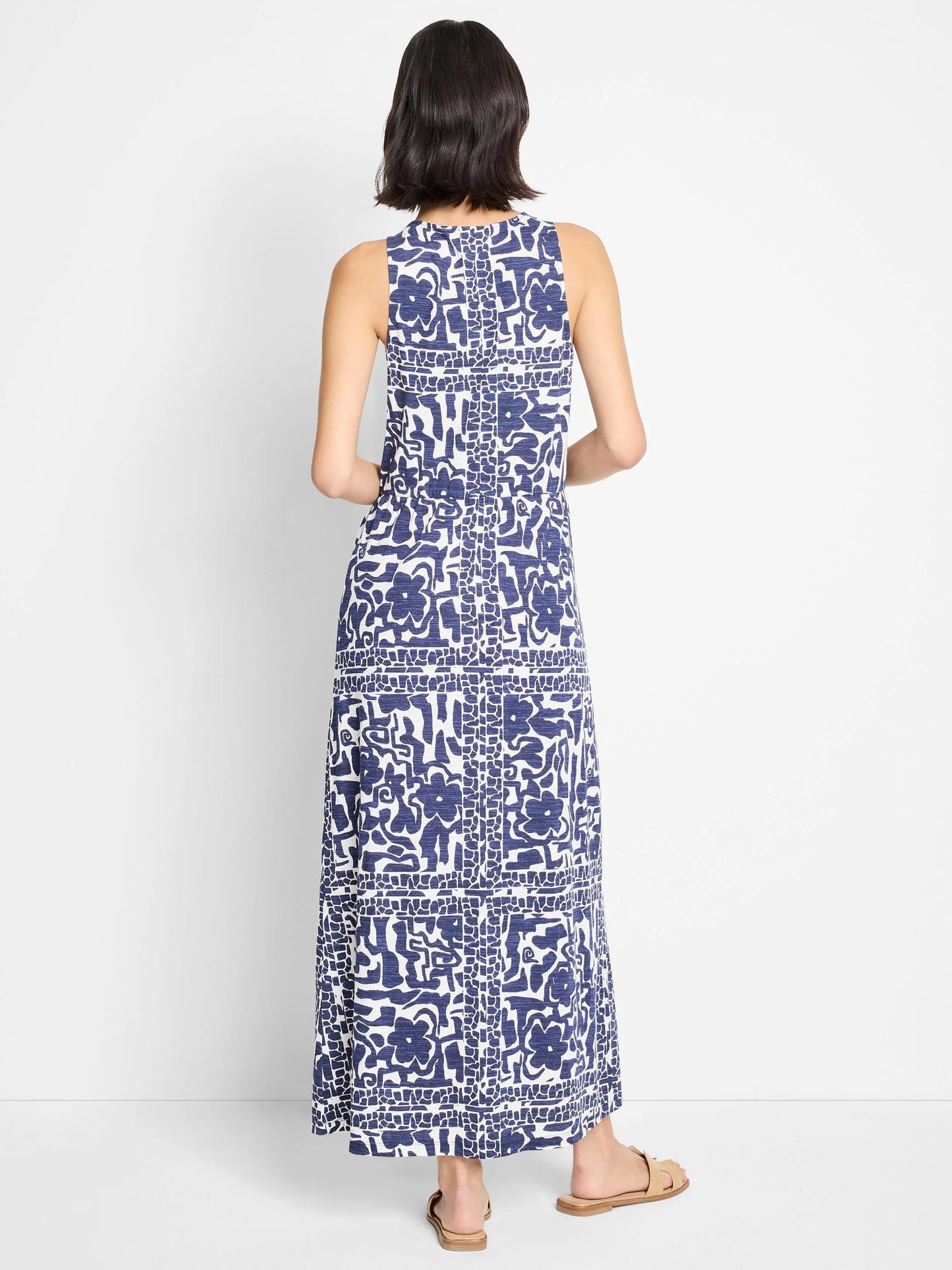 NZT Floret Blues Knit Dress
