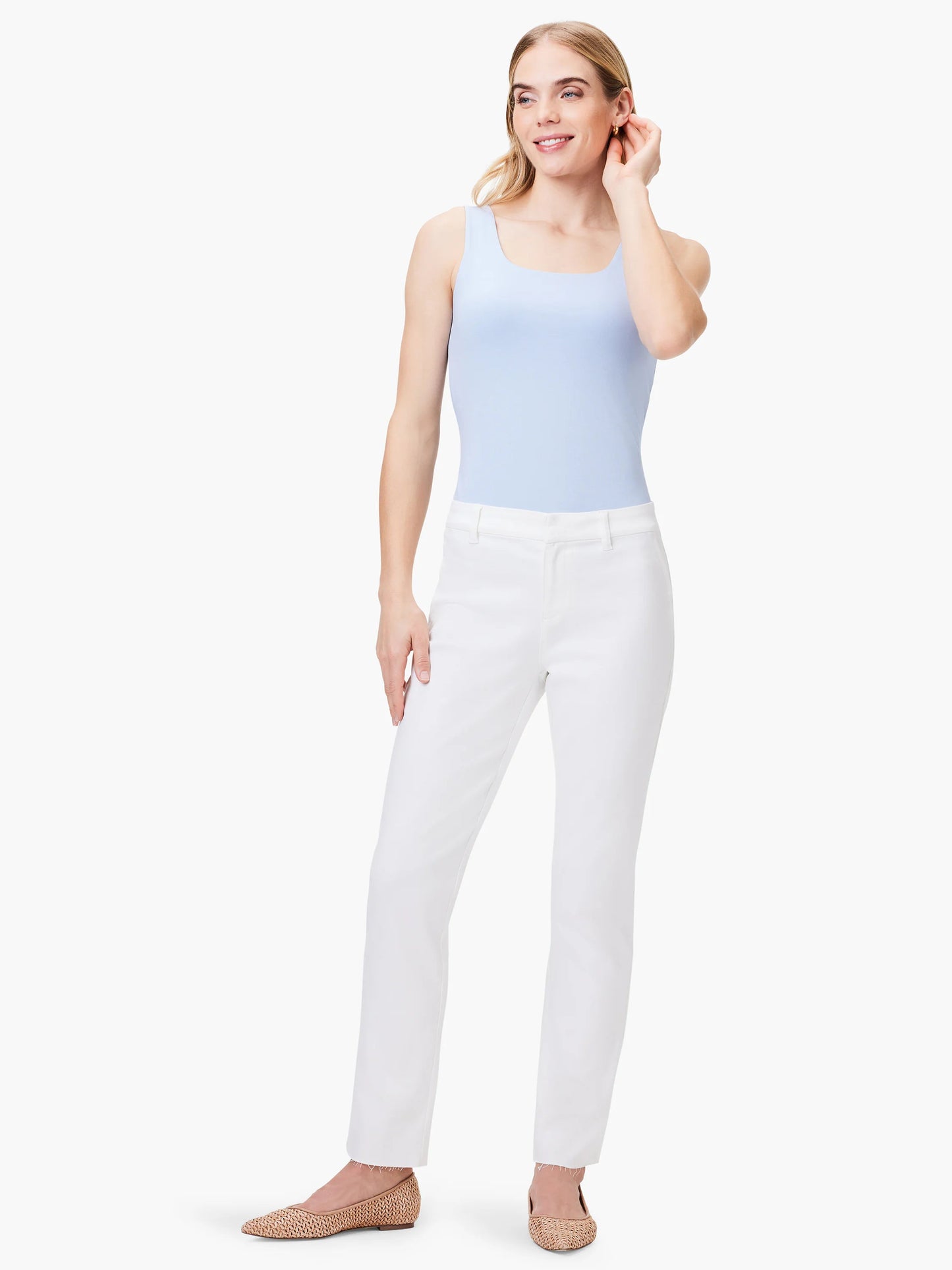 Straight Ankle Denim Trouser