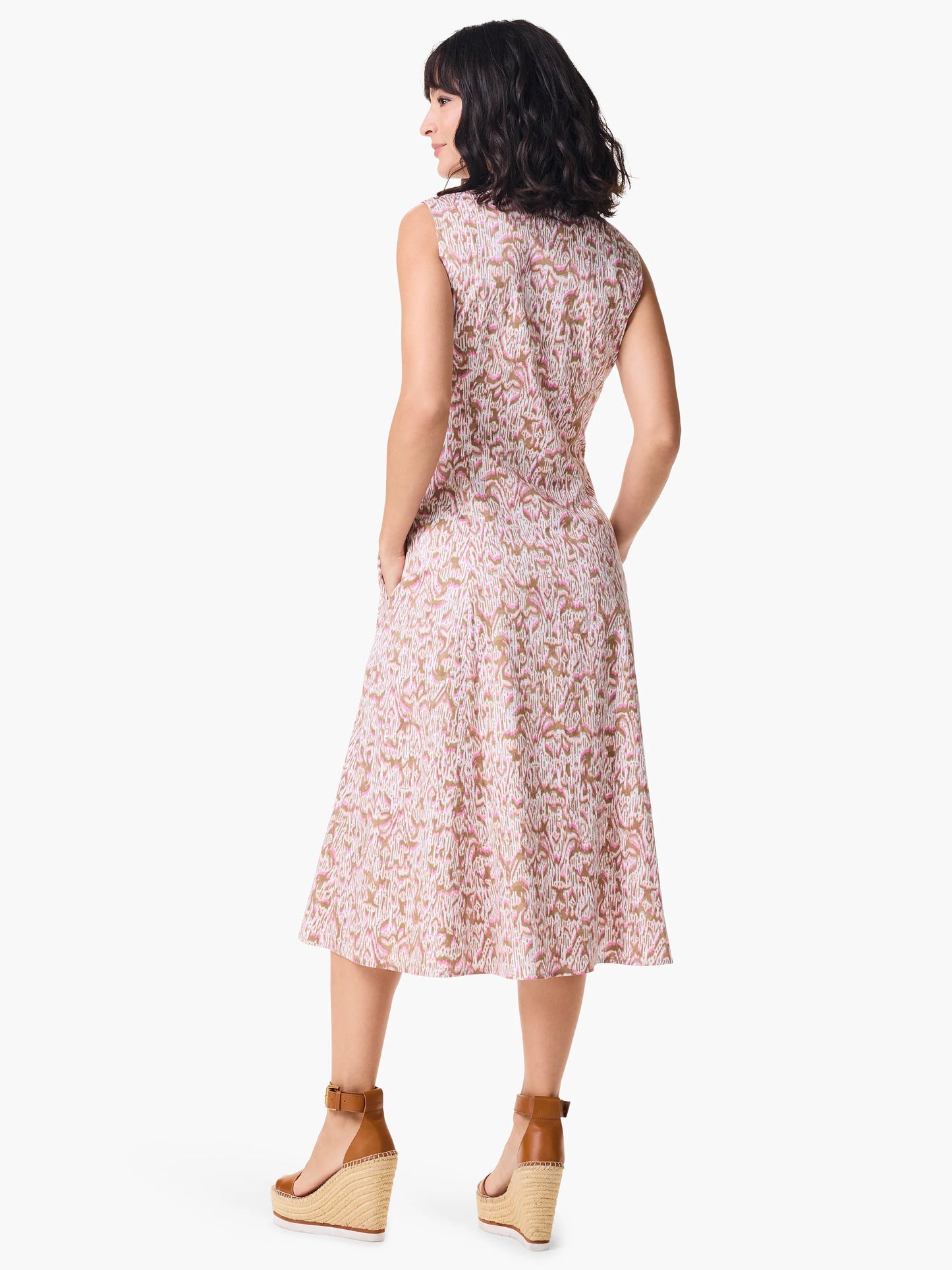 Abstract Animal Shirt Dress