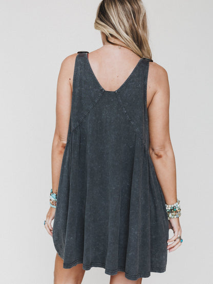 Whisked Away Dress - Charcoal