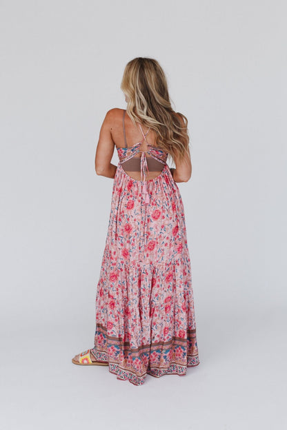 Lahaina Printed Dress - Pink Multi