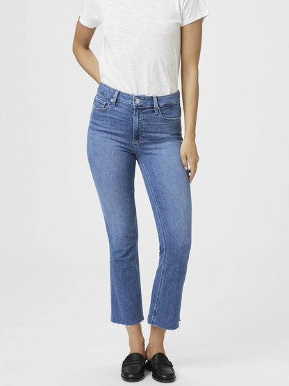 Paige Collette Crop Flare With Raw Hem