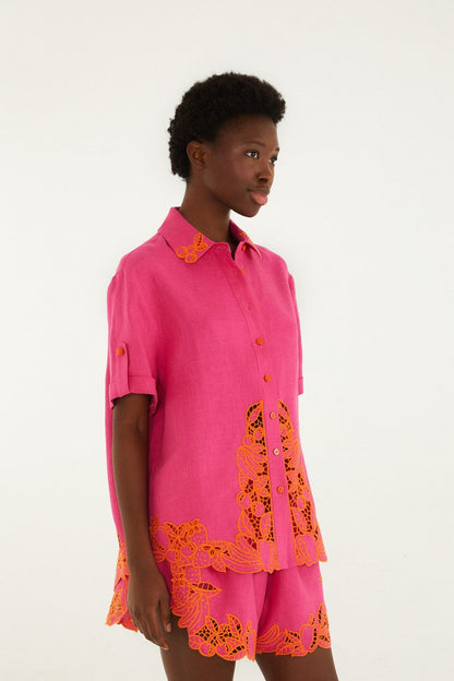 Pink Fruit Richelieu Artisanal Shirt