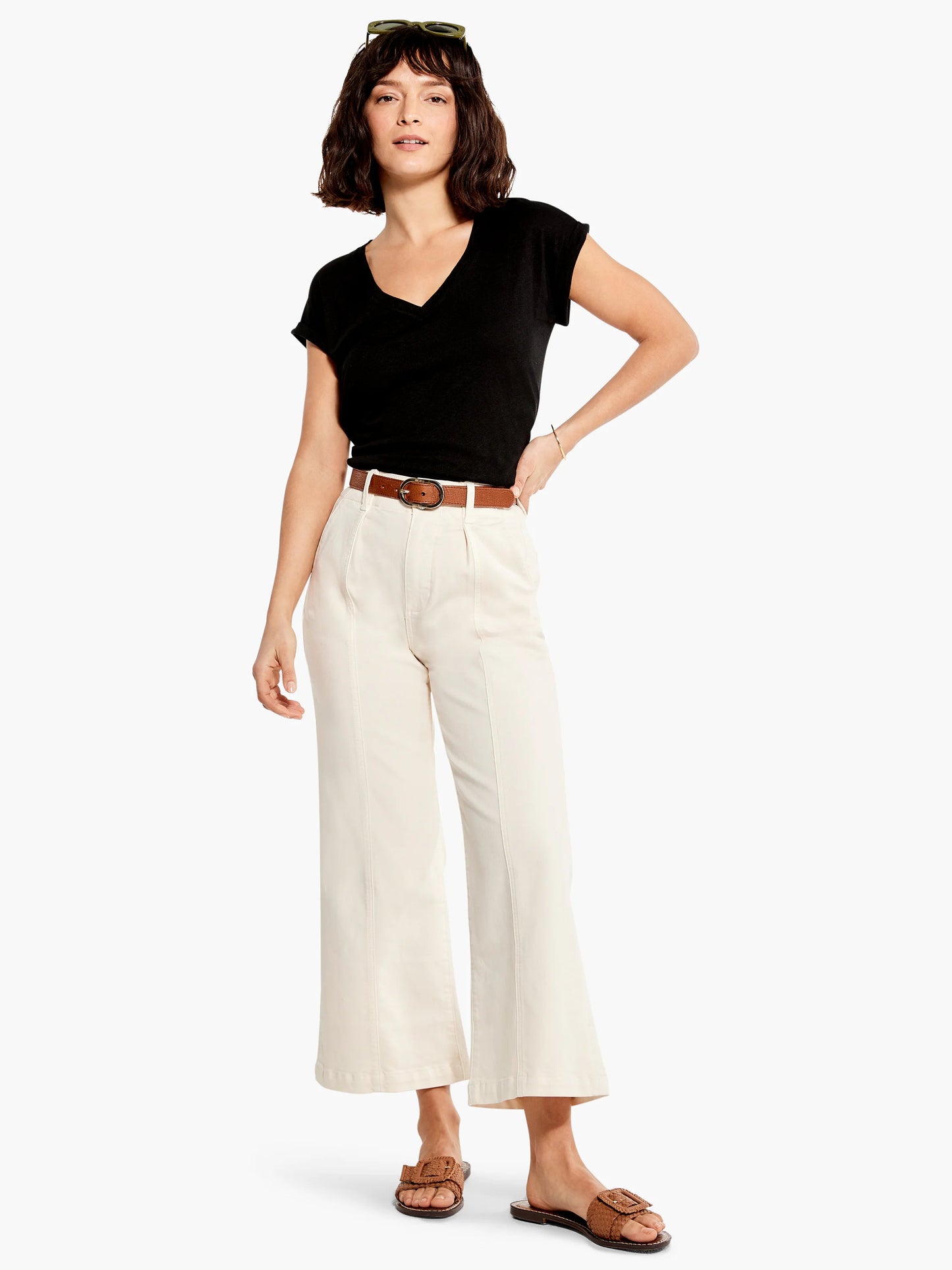 Paige Brooklyn Wide Leg Crop Jean
