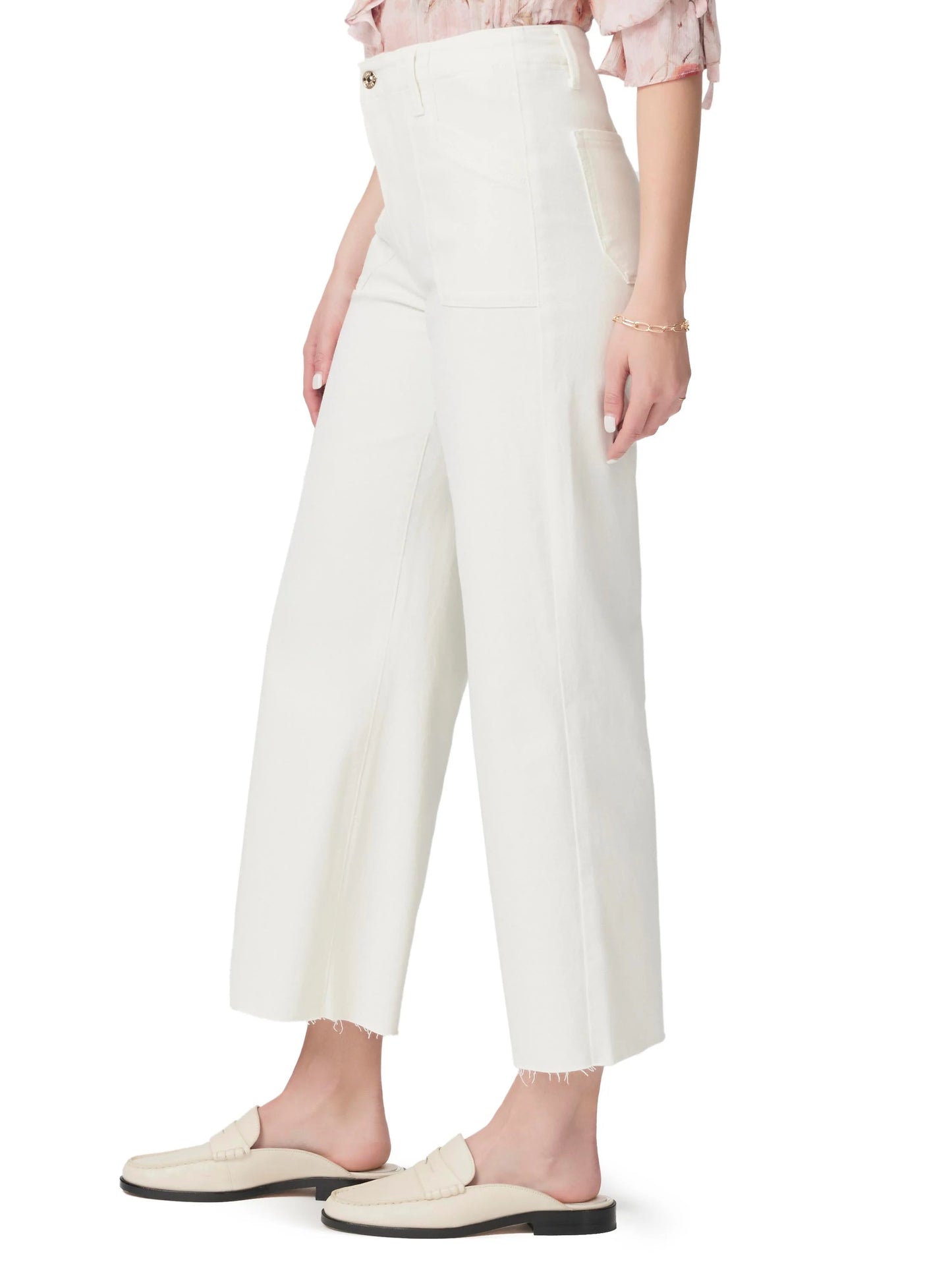 Paige Anessa Utility Pockets Raw Hem