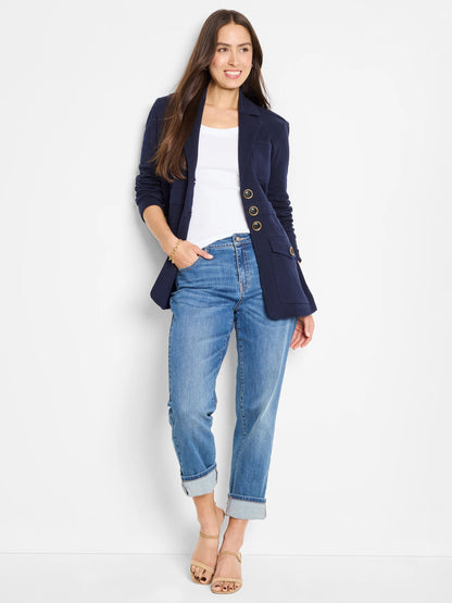 Mid Rise Girlfriend Jeans