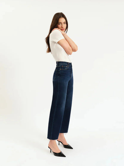 Daze Pleaser High Rise Wide Ankle Jean