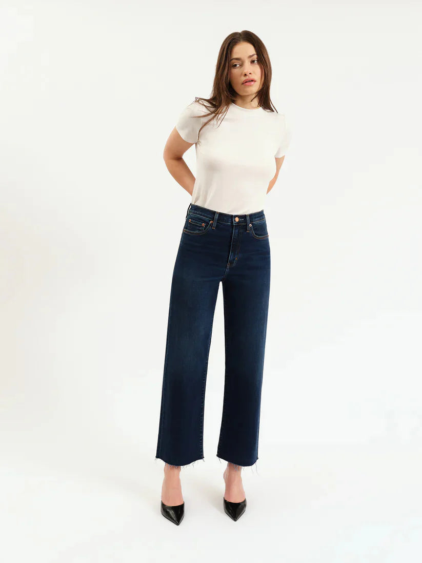 Daze Pleaser High Rise Wide Ankle Jean