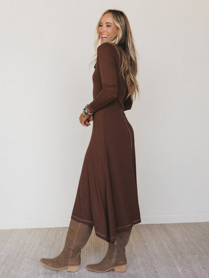 Harlowe Dress - Mocha