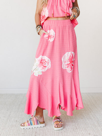 Petals In Love Two Piece Set - Pink