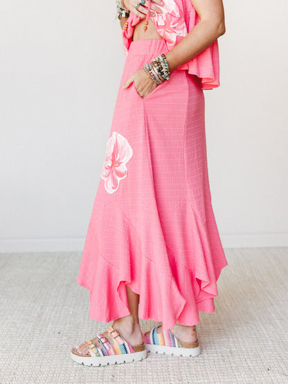 Petals In Love Two Piece Set - Pink