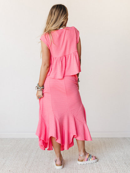Petals In Love Two Piece Set - Pink