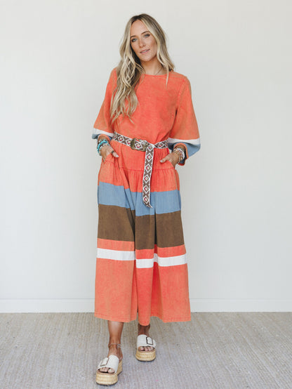 Savanna Maxi Dress - Rust