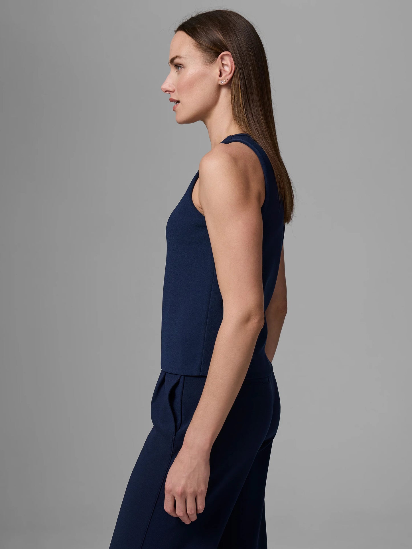 Gold Label Knit Scuba High Neck Tank