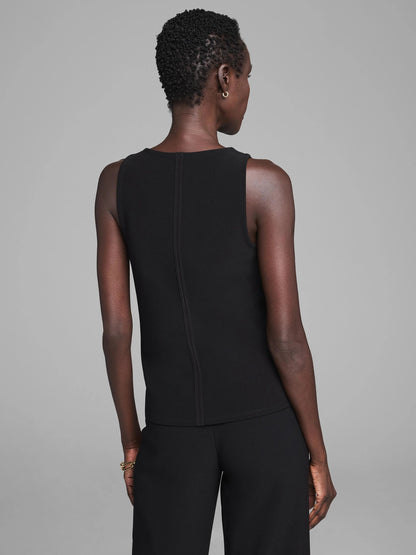 Gold Label Knit Scuba V-Neck Tank