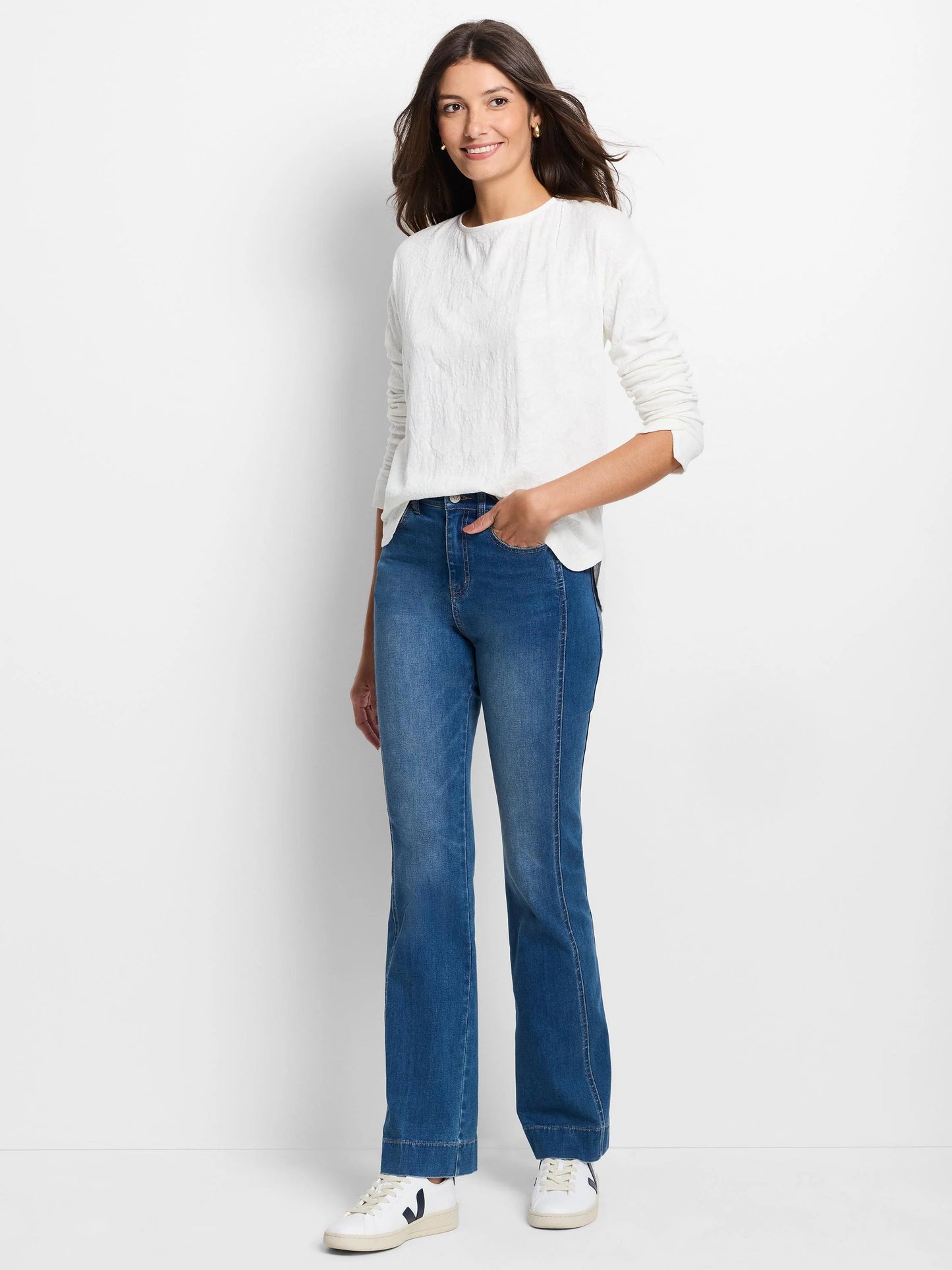 Easy Fit Lace Knit Tee