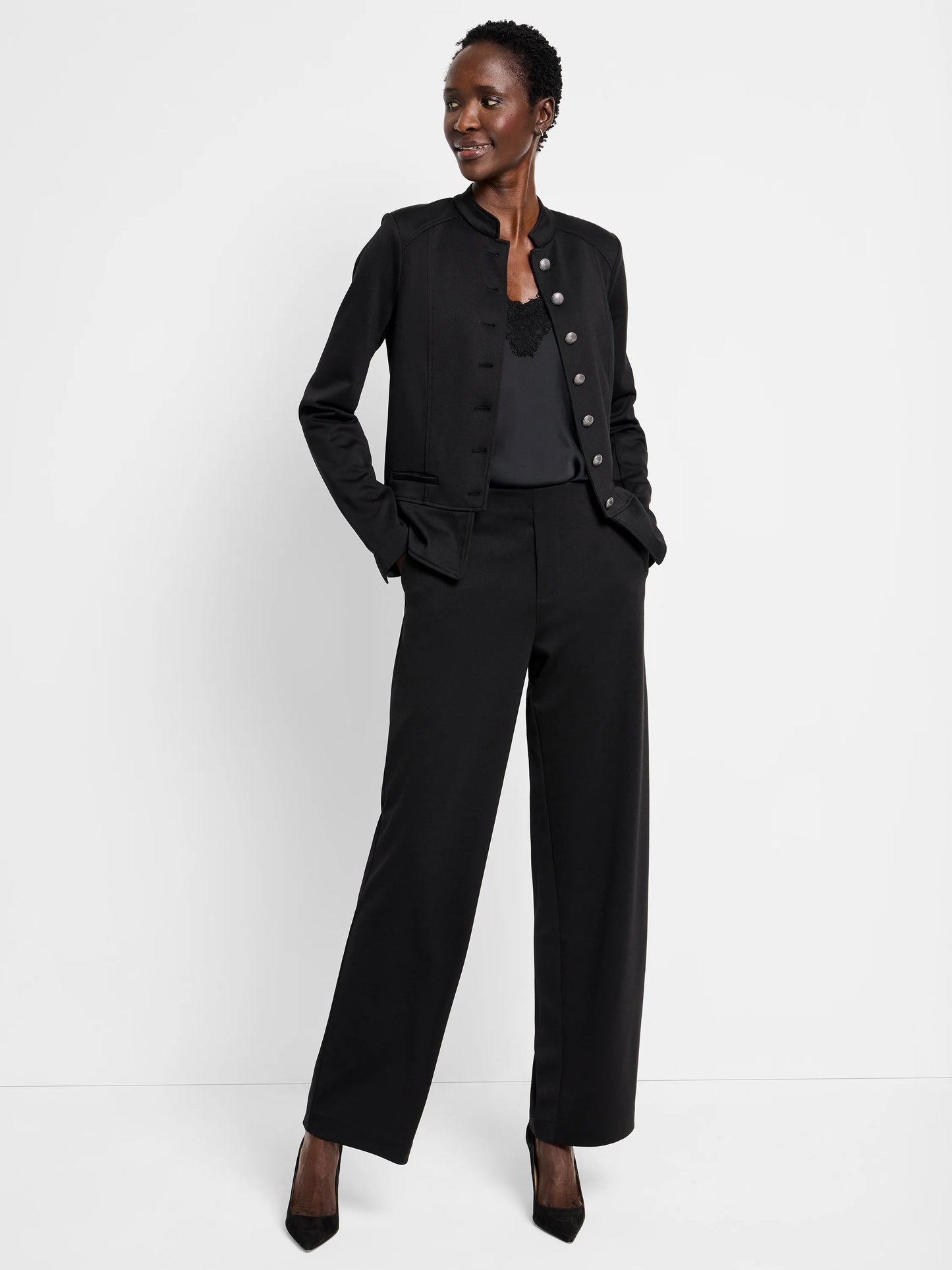 Lenox Wide Leg Drapey Knit Pant