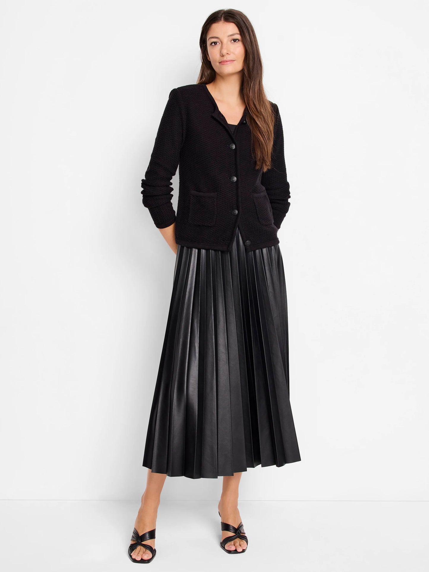 Faux Leather Flirt Skirt