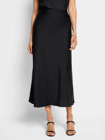 Social Edit Crepe Slip Skirt