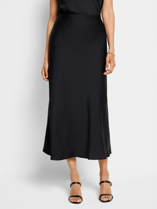 Social Edit Crepe Slip Skirt