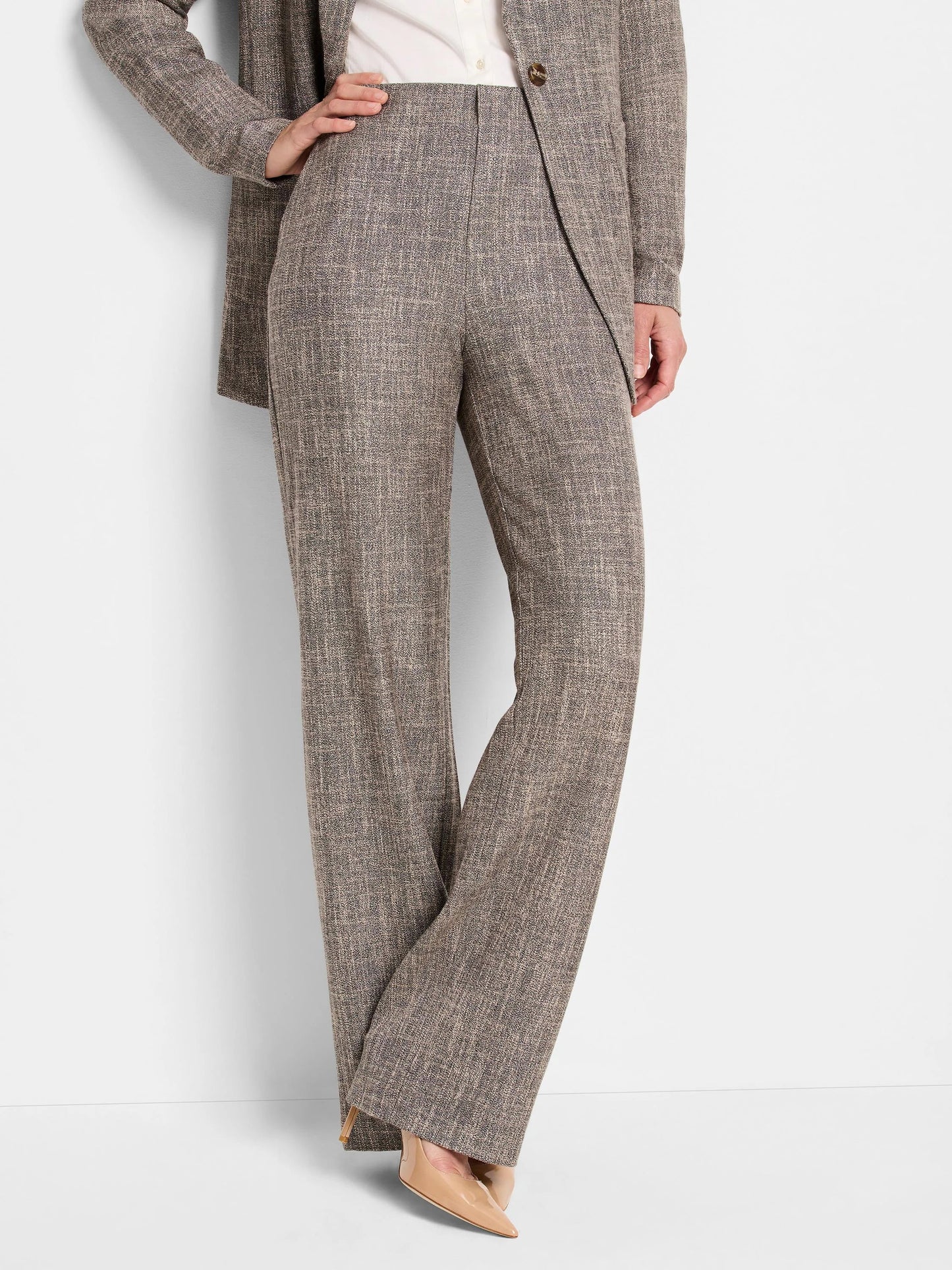 Lenox Wide Leg Tweed Pant
