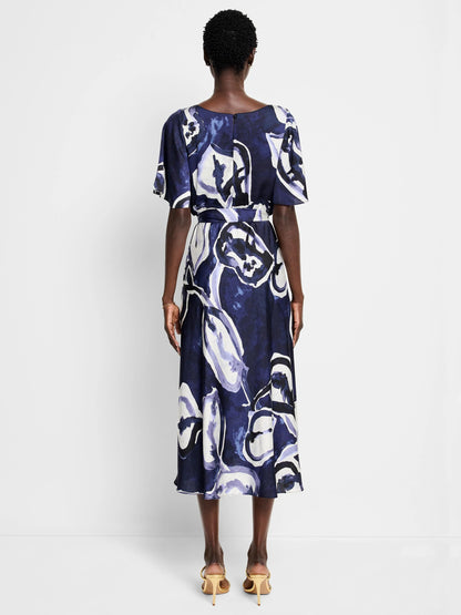 Watercolor Vines Brooke Dress