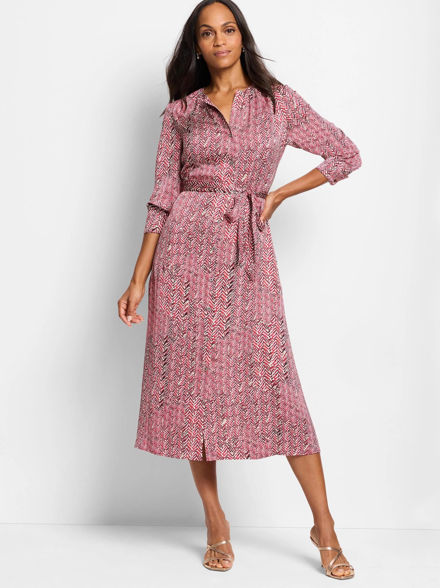 Herringbone Stamp Loren Dress
