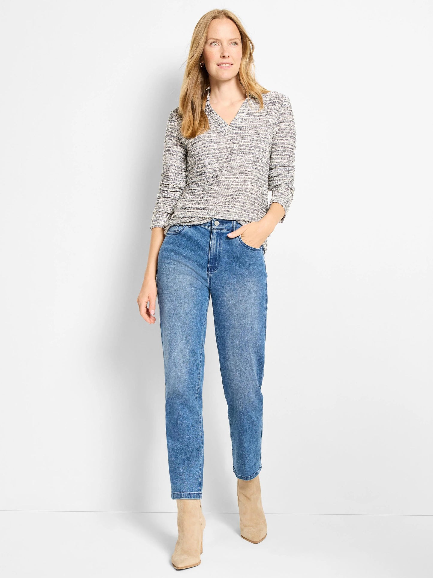 Rope Shimmer Polo Top