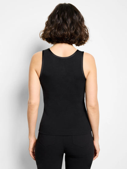 Trimmed Perfect Knit Ribbed Tank