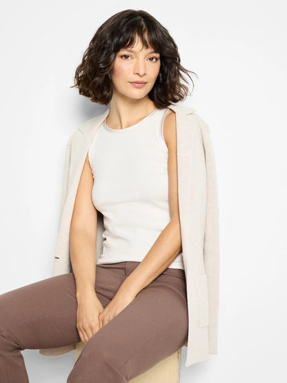 Trimmed Perfect Knit Ribbed Tank
