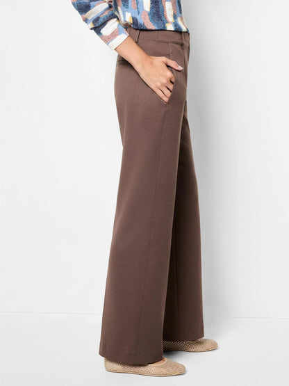 Drapey Ponte Wide Leg Trouser
