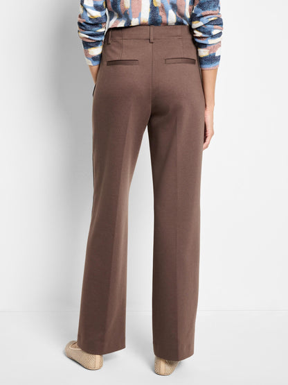 Drapey Ponte Wide Leg Trouser