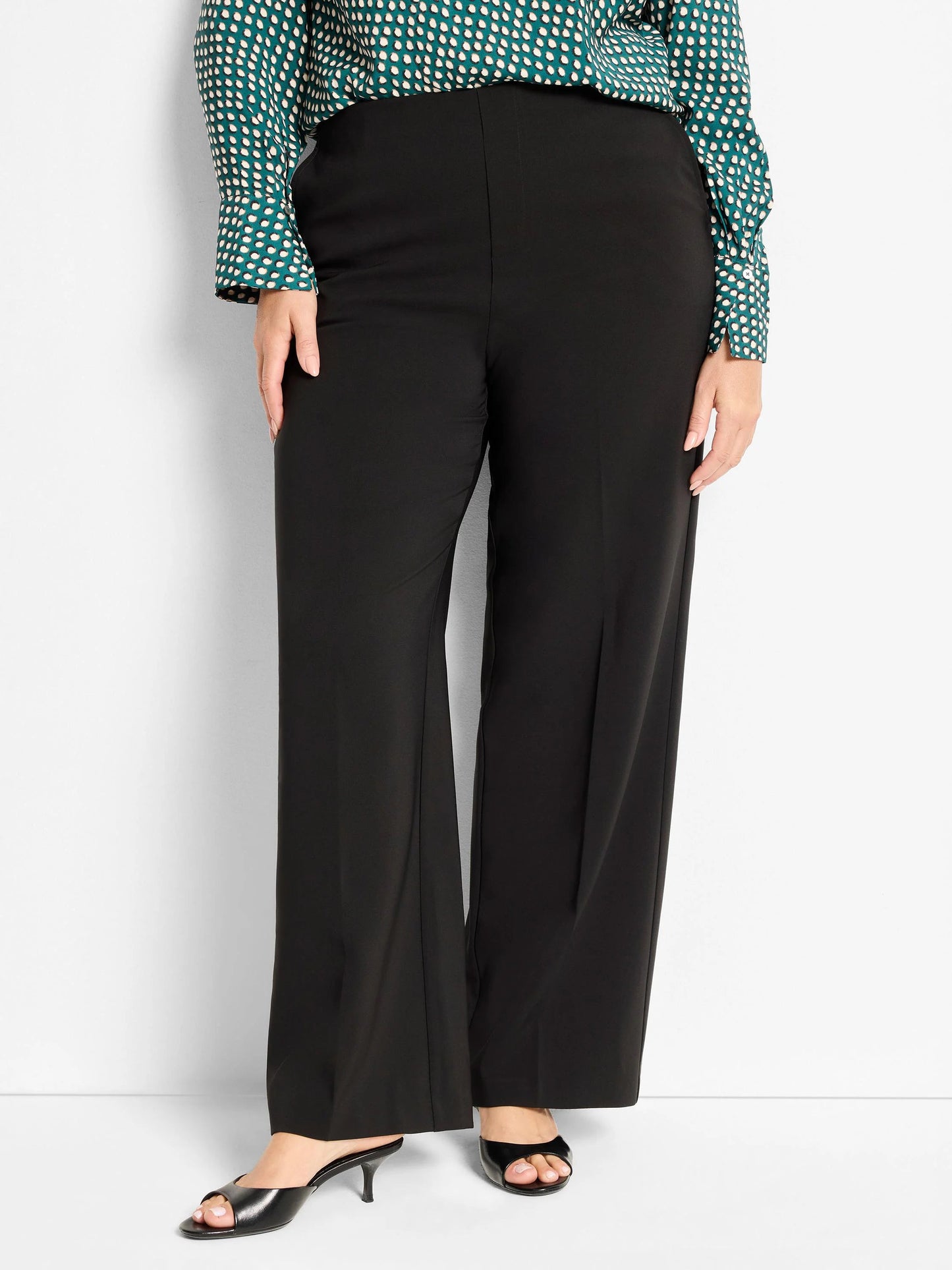 Lenox Wide Leg Sleek Stretch Pant