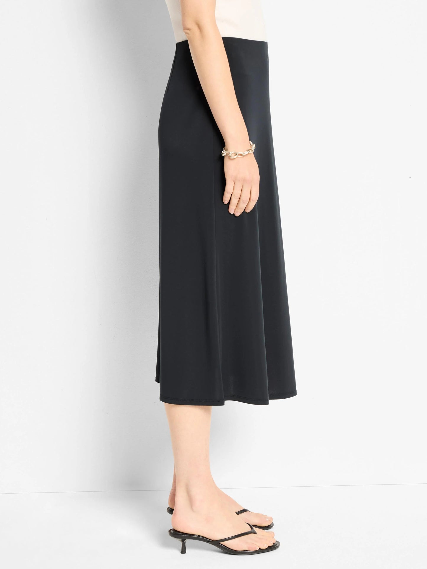 Knit Crepe Slip Skirt