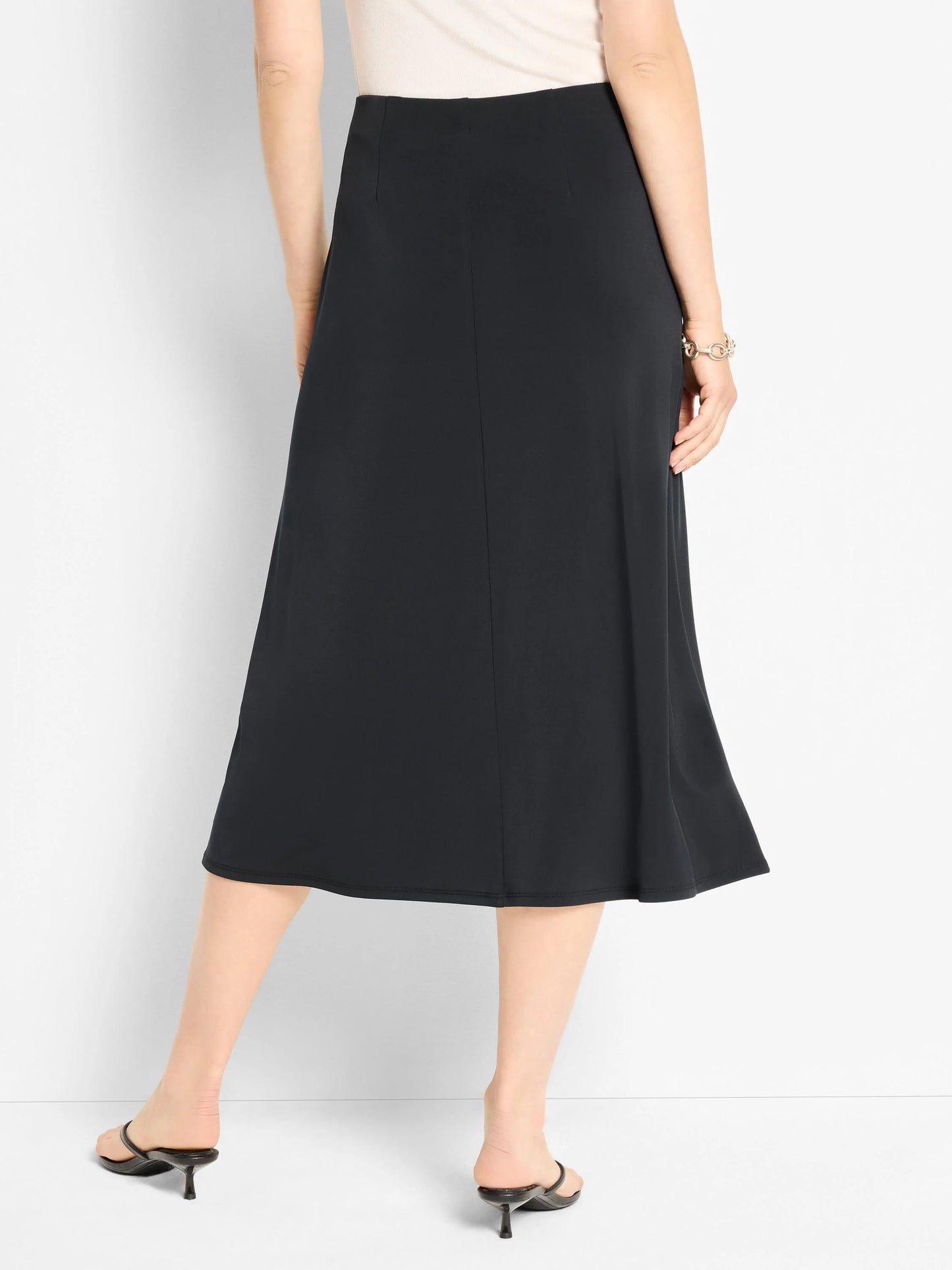 Knit Crepe Slip Skirt