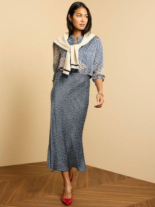 Monogram Slip Skirt