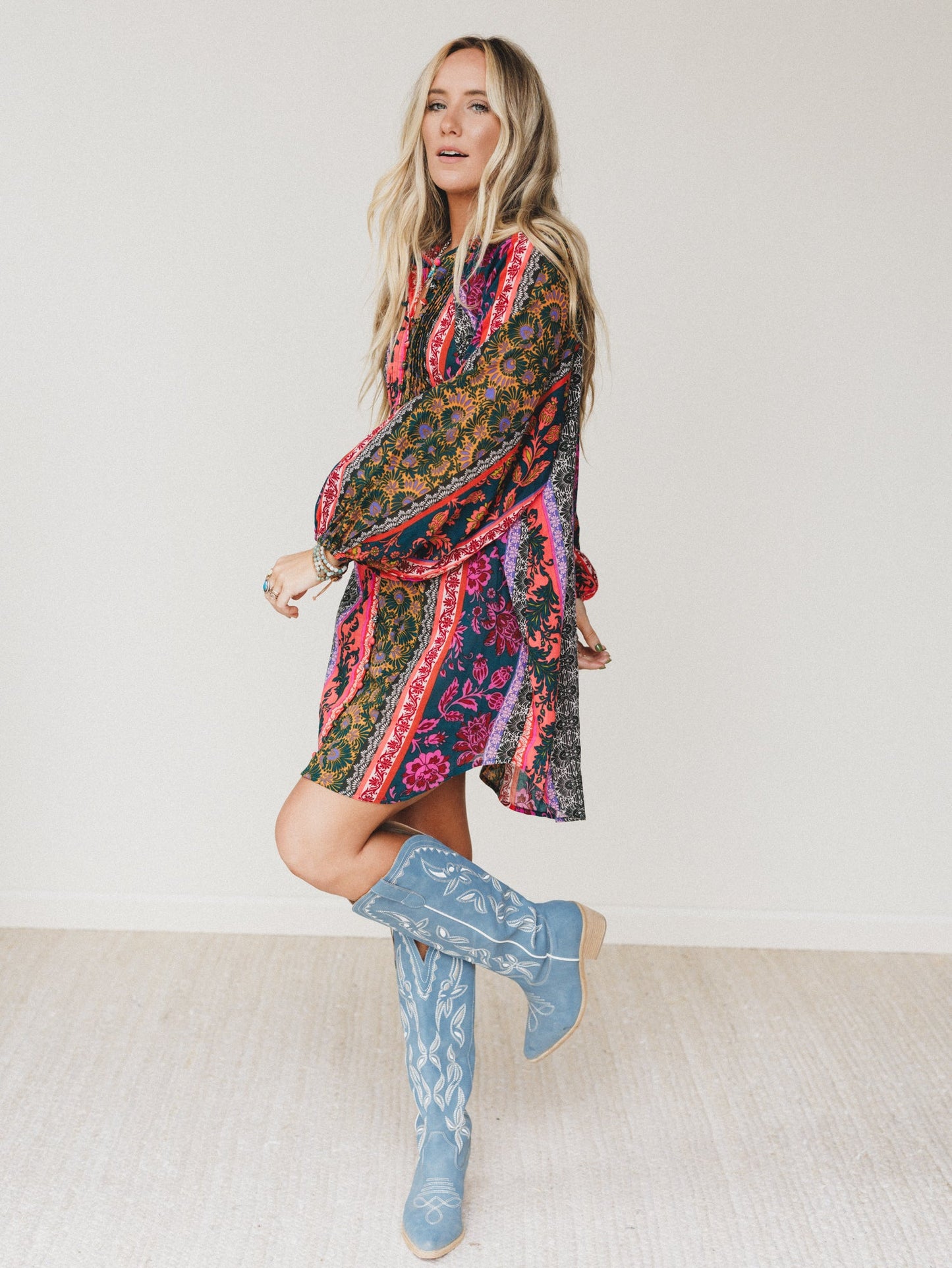 Horizon Haze Dress - Navy