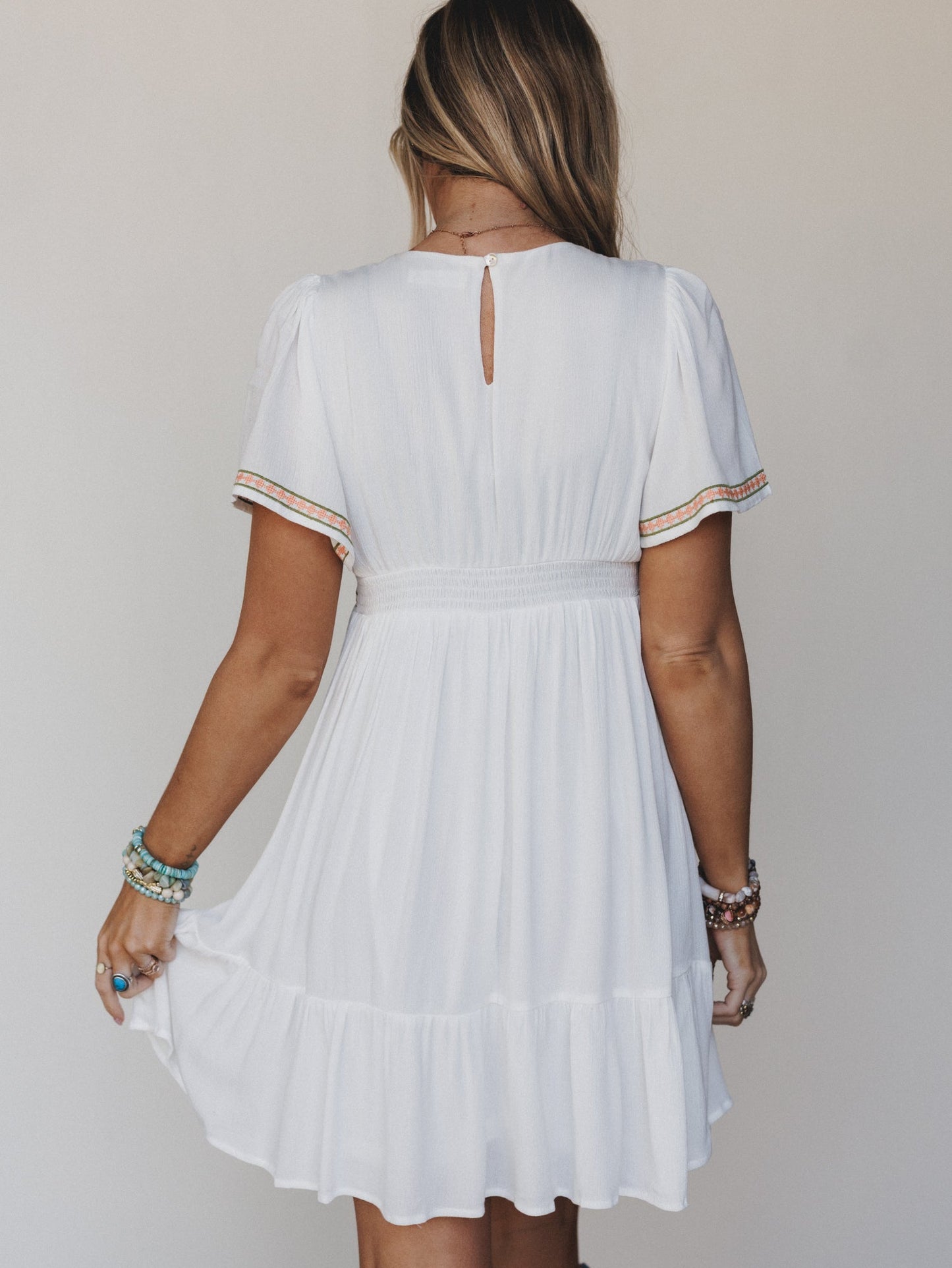 Magdaline Mini Dress - Ivory