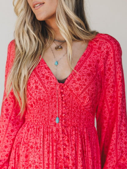 Day Dates Dress - Cherry Tomato