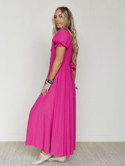 Italy Calling Dress - Electric Fuchsia