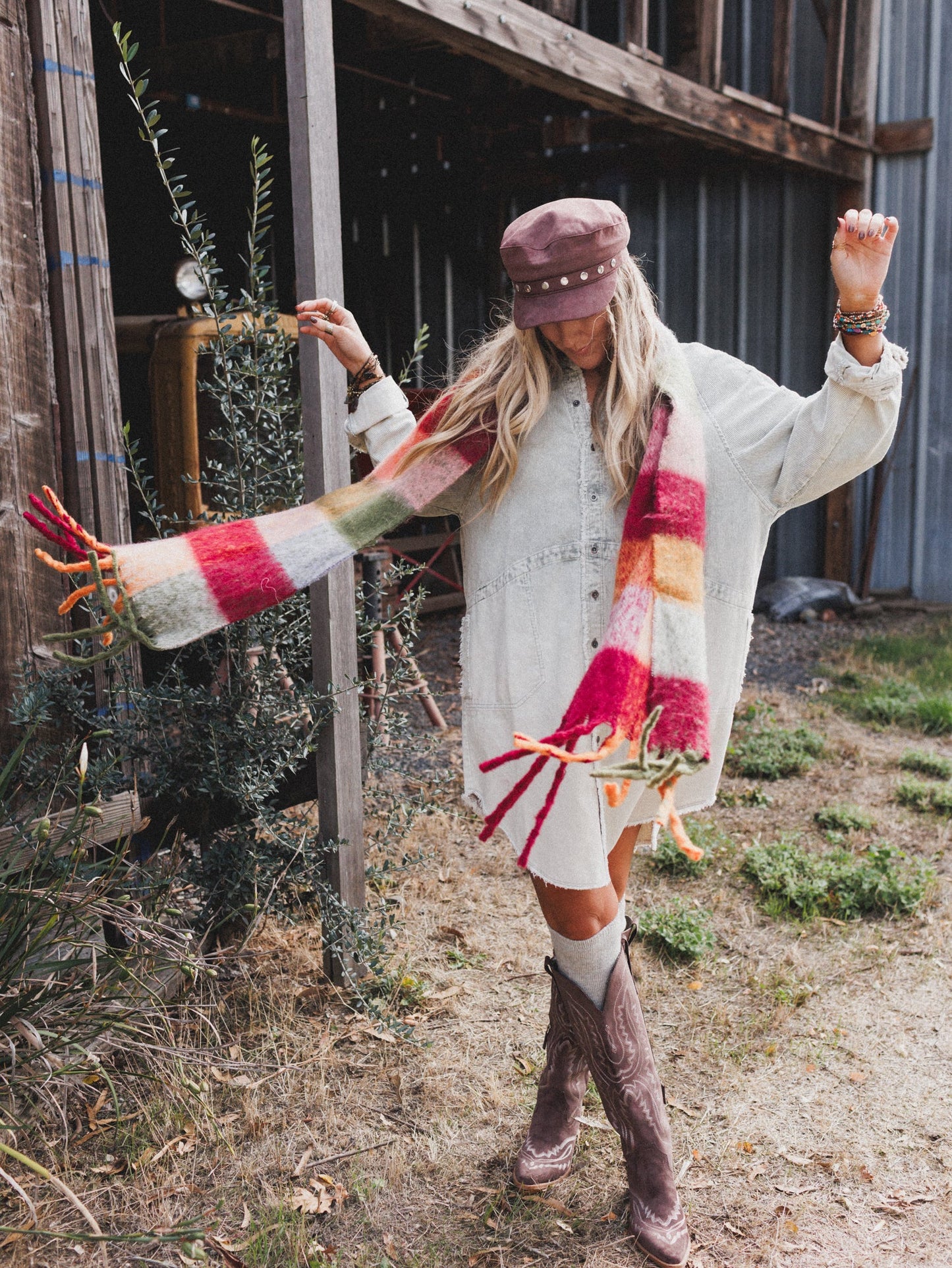 All You Do Tie Dye Corduroy Tunic Dress - Sage