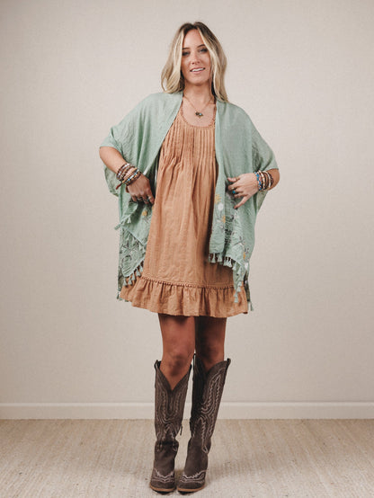 Blossom Dress  - Caramel