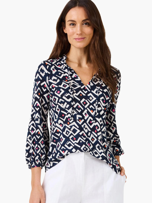Indigo Angles Top