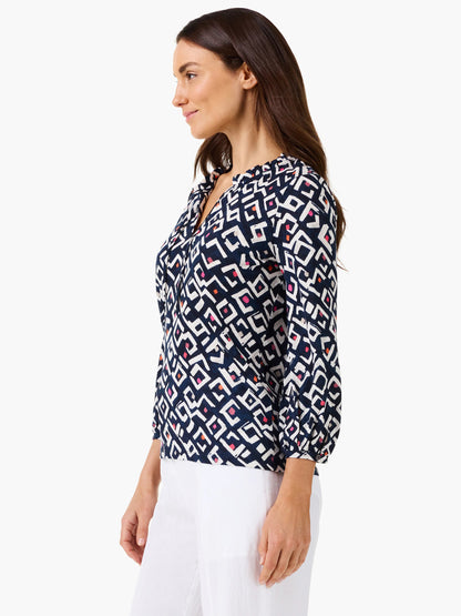 Indigo Angles Top