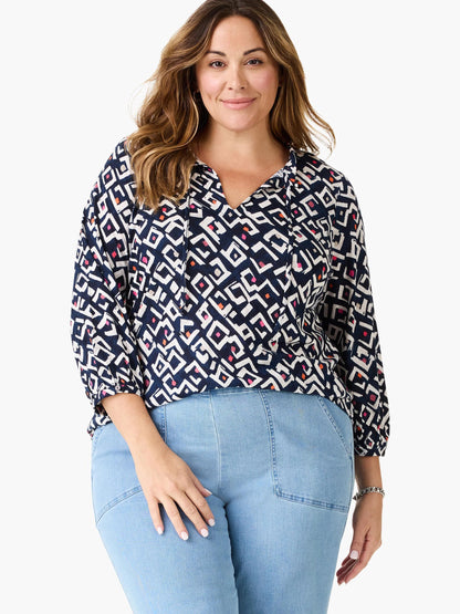 Indigo Angles Top