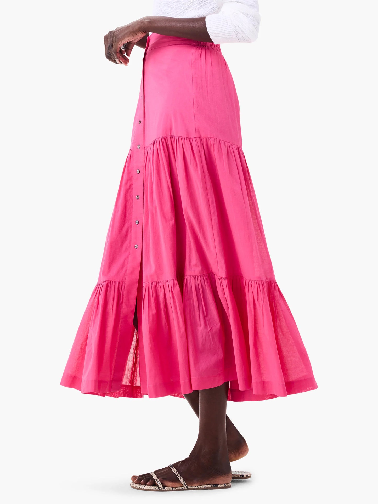 Cotton Tiered Skirt