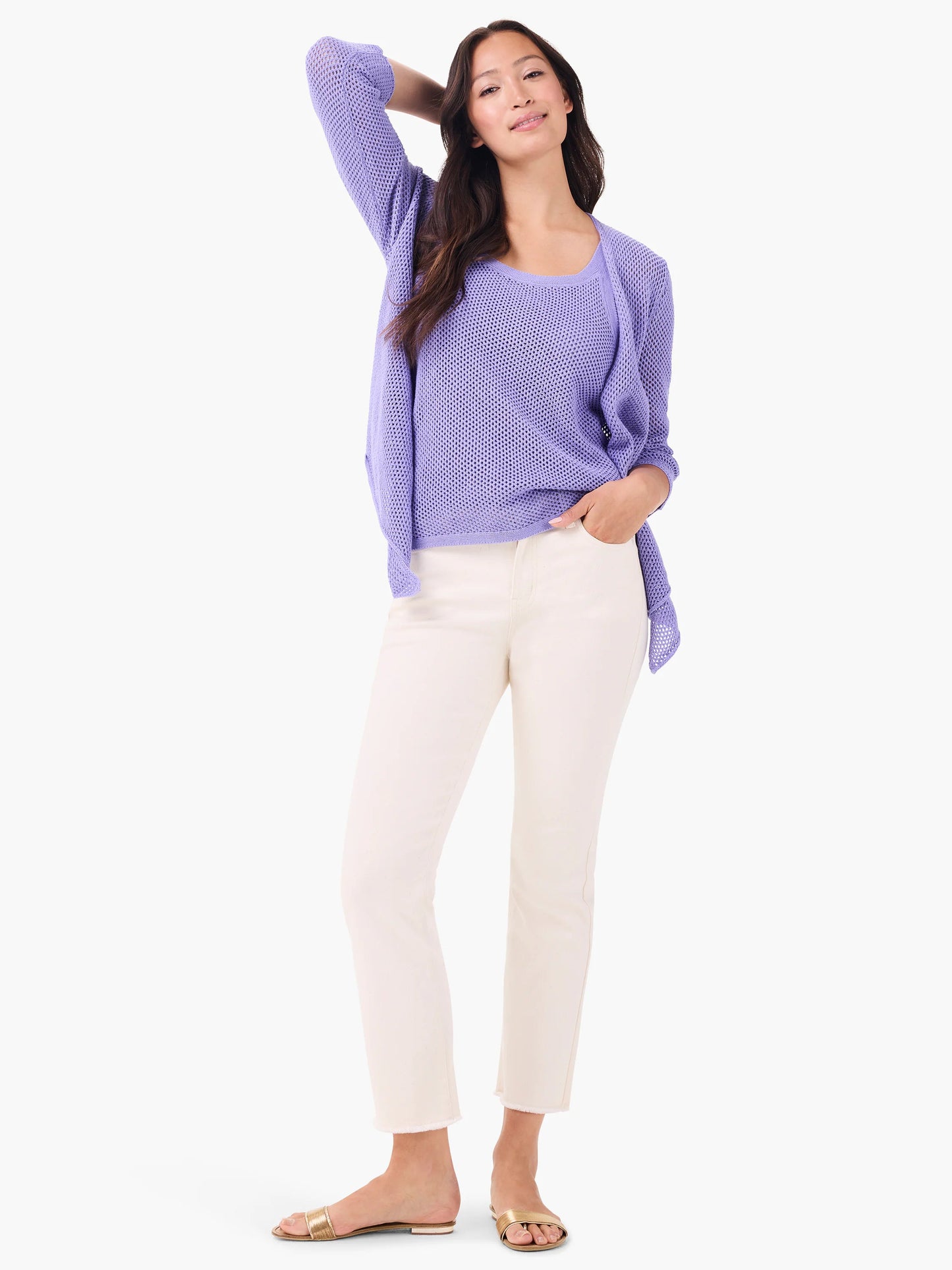 Mid Rise Demi Boot Cropped Jeans