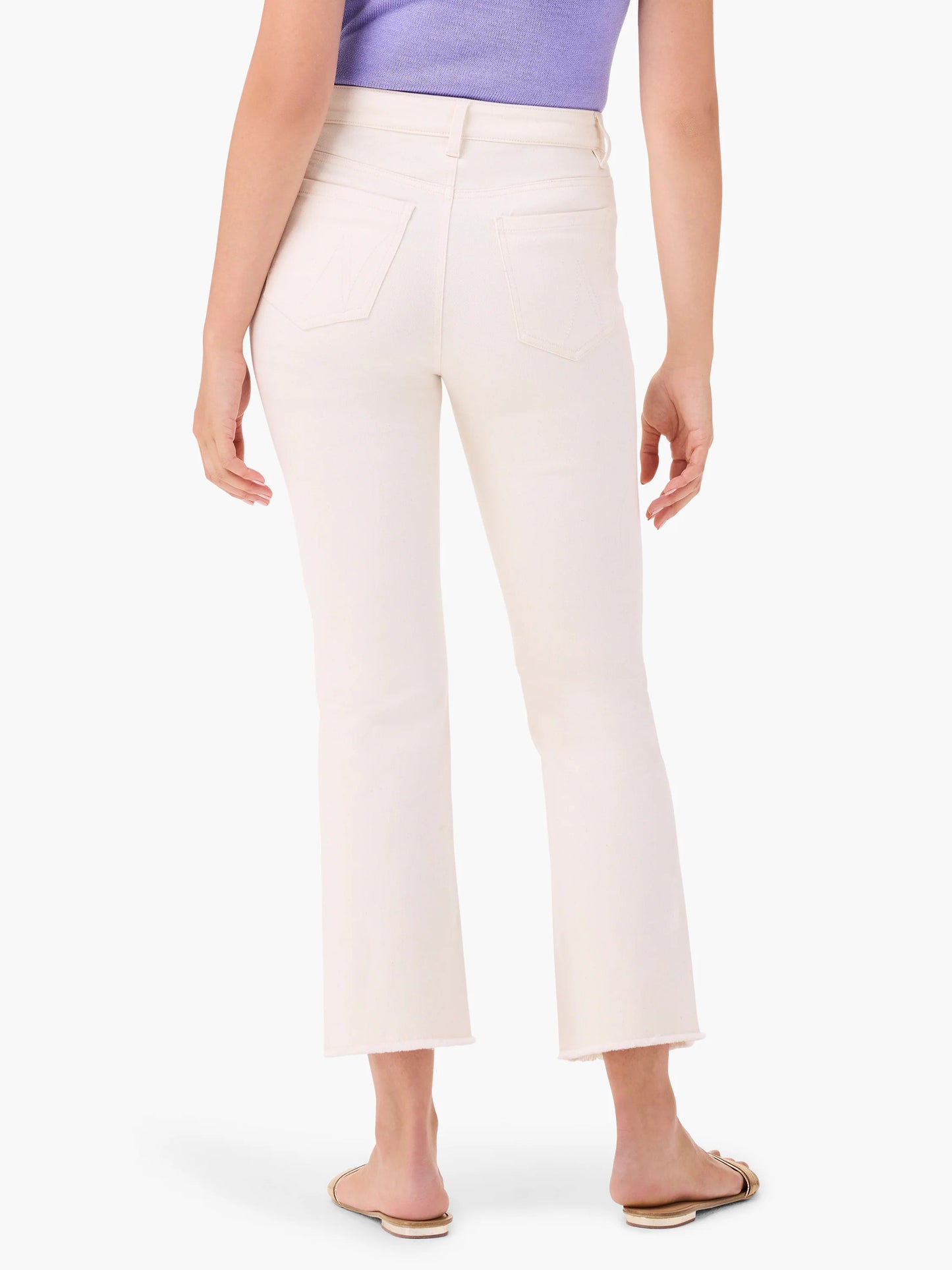 Mid Rise Demi Boot Cropped Jeans